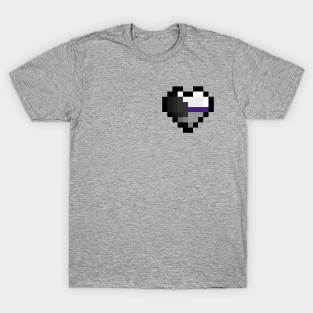 Pixel Heart Demisexual T-Shirt by traditionation